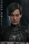 Close-up portrait of unmasked Spider-Man (Black Suit), showcasing his menacing facial expression and intricate details of his face sculpt. Collector Edition (Prototype Shown) View 10