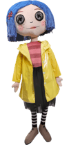 Coraline with Button Eyes Life-Size Plush View 15