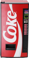 Coca-Cola Classic Vending Machine Mini Fridge Scaled Replica
