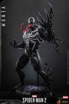 Full-body shot of Venom in a wide stance, left hand in attack claw, grinning face with tongue out. (Prototype Shown) View 6