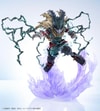 Front view of Izuku Midoriya (Dark Deku) showcasing Blackwhip tendrils, purple aura, mask, tattered clothing, and dynamic battle pose. (Prototype Shown) View 7
