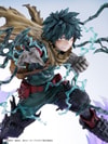 Close-up of Izuku Midoriya (Dark Deku) showcasing his iconic face and expression, Blackwhip tendrils, and purple aura in a powerful, battle-ready stance. (Prototype Shown) View 12