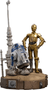 C-3PO and R2-D2 Deluxe Art Scale 1:10 Scale Statue by Iron