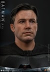 Close-up portrait of Batman (2.0) without his cowl, showcasing the newly developed Bruce Wayne head sculpt with separate rolling eyeballs and two interchangeable hair styles. Collector Edition (Prototype Shown) View 10