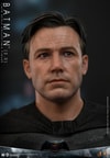 Close-up portrait of Batman (2.0) without his cowl, showcasing the newly developed Bruce Wayne head sculpt with separate rolling eyeballs and two interchangeable hair styles. Collector Edition (Prototype Shown) View 11