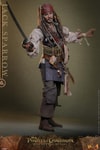 Full body shot of Jack Sparrow (Collector Edition) standing without his coat, right leg forward, left hand gestured out, and holding a sword in his right hand. Collector Edition (Prototype Shown) View 8
