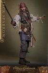 Full body shot of Jack Sparrow (Deluxe Version) standing without his coat, right leg forward, left hand gestured out, and holding a sword in his right hand. (Prototype Shown) View 8