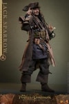 Full body shot of Jack Sparrow (Deluxe Version) with his hat on, body slightly leaning back and away from the viewer, right hand up pointing, left hand gesturing, and a smirk on his face. (Prototype Shown) View 15