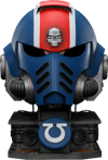 Ultramarines Lieutenant Titus MKX Helmet & Display Stand (Prototype Shown) View 7
