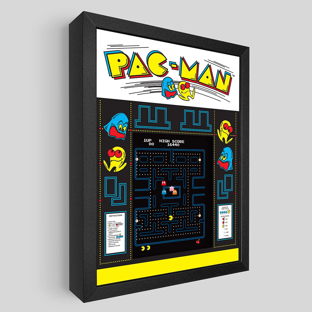Pac-Man Shadow Box Art by Artovision | Sideshow Collectibles