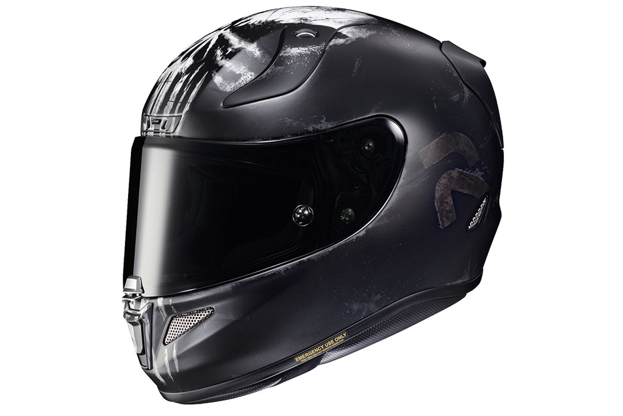 HJC Mens NC Motorcycle Helmet Black/Red S 