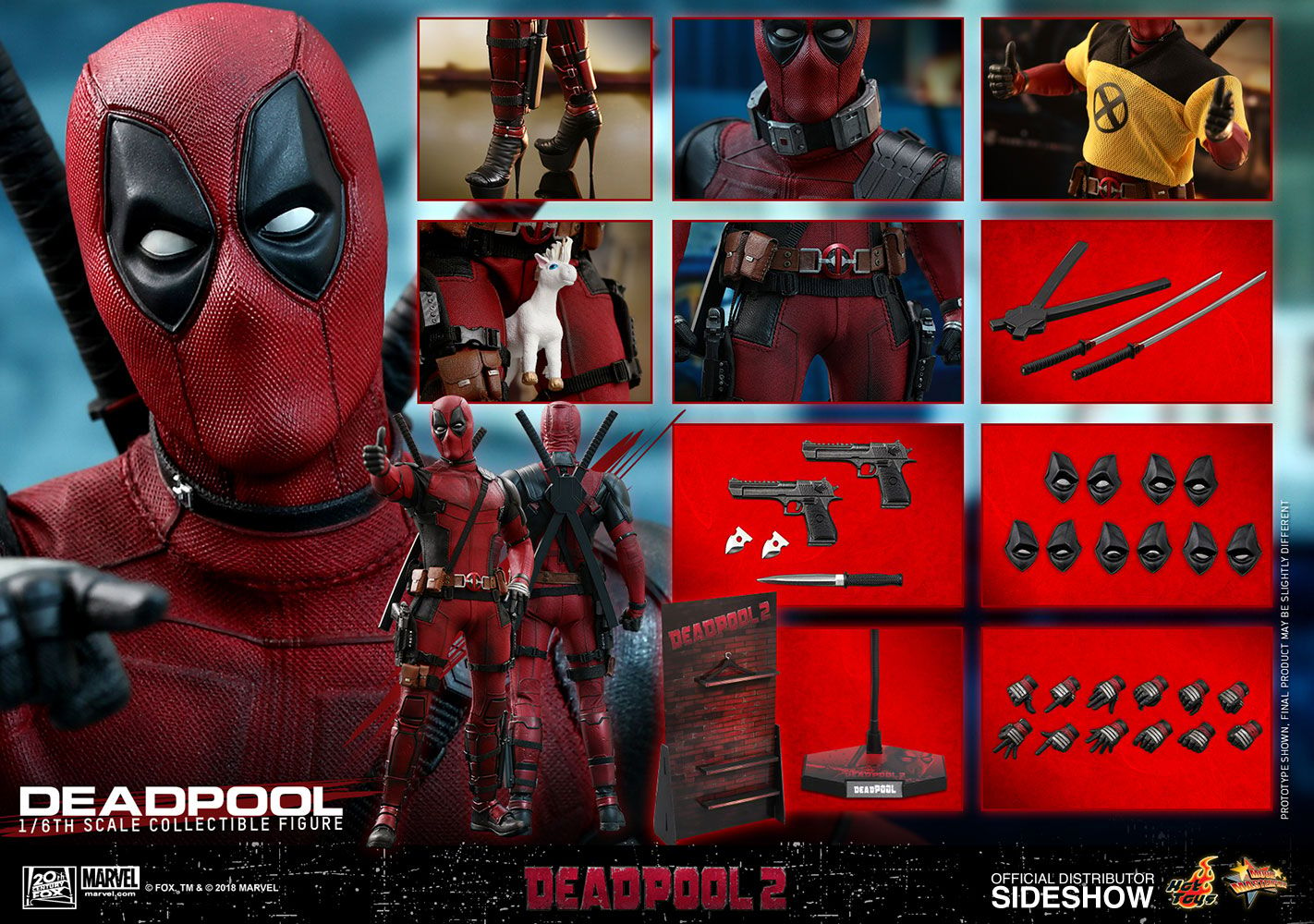 Marvel Deadpool Sixth Scale Figure by Hot Toys | Sideshow Collectibles