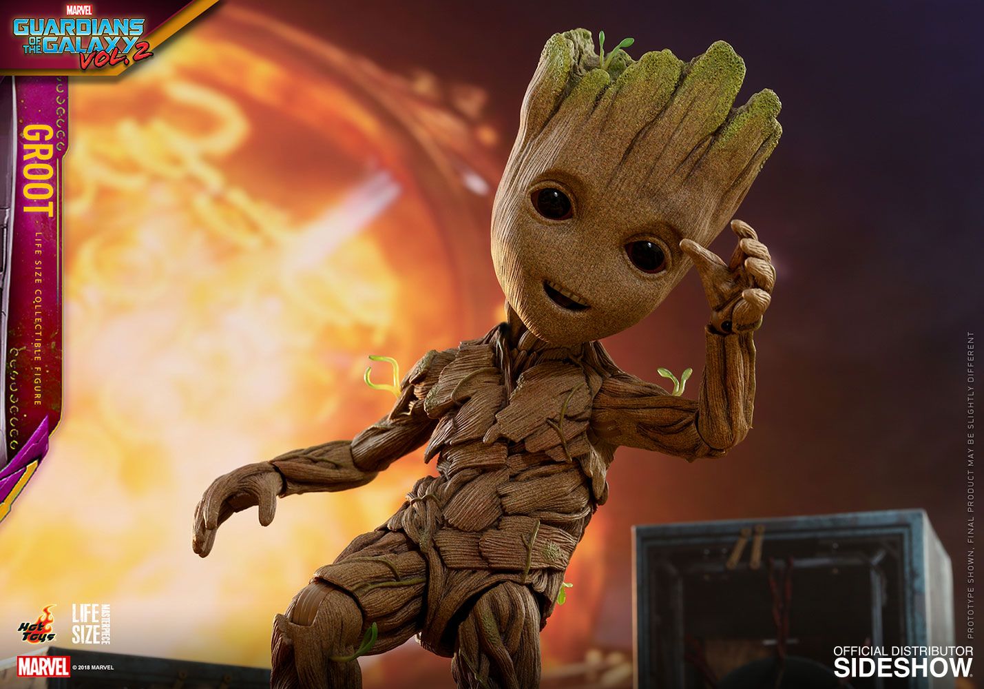 2021DE/Guardians of the Galaxy Baby Groot Life-Size:HT LMS005 26CM Action Figure 