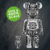  Be@rbrick H.R. Giger (White Chrome Version) 100% & 400% Collectible