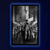  Zack Snyder’s Justice League B&W Group Scene LED Poster Sign (Large) Collectible