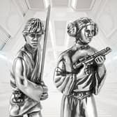  Luke & Leia King & Queen Chess Piece Pair Collectible