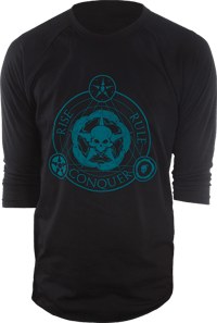 Sideshow Collectibles Unsettled Union Black Raglan T-Shirt T Shirt