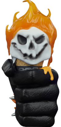 Unruly Industries(TM) Ghost Rider: One Scoops Designer Collectible Statue