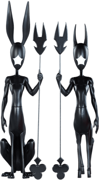 Unruly Industries(TM) Starry Knights: Magi & Maret Designer Collectible Statue
