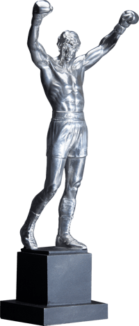 Schomberg Studios Rocky Balboa Pewter Statue