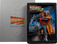Insight Collectibles Back to the Future Sculpted Movie Poster and The Ultimate Visual History Collectors Edition Collectible Set