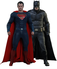 Hot Toys Batman Special Edition and Superman  Sixth Scale Figure