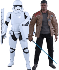 Hot Toys Finn and First Order Riot Control Stormtrooper Sixth Scale Figure