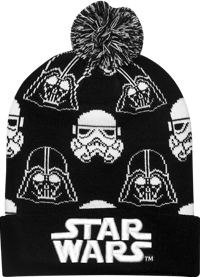 Loungefly Darth Vader Stormtrooper Black and White Beanie Apparel