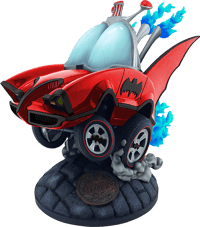 Cryptozoic Entertainment Batman Classic TV Series Batmobile (Red Variant) Statue