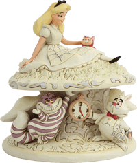 Enesco, LLC White Woodland Alice in Wonderland Figurine