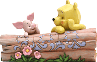 Enesco, LLC Pooh and Piglet by Log Figurine
