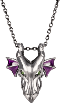RockLove Maleficent Dragon Pendant Jewelry