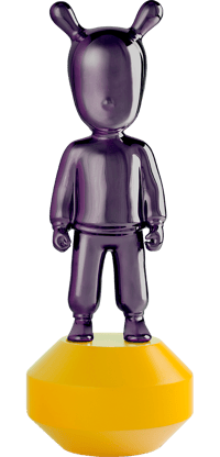 Lladró The Guest Little Purple on Yellow Figurine
