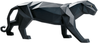 Lladró Panther (Black Matte) Figurine