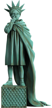 Mighty Jaxx Liberty Girl (Freedom Edition) Polystone Statue