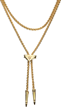 RockLove Wonder Woman Lasso Necklace (Gold) Jewelry
