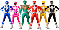 Threezero Core Rangers + Green Ranger Six Pack Collectible Set