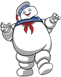 Icon Heroes Stay Puft Marshmallow Man Collectible Pin