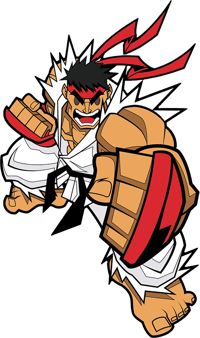 Icon Heroes Ryu Collectible Pin