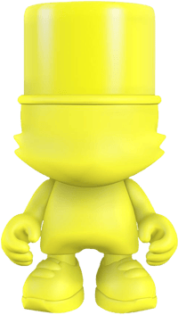 Superplastic Yellow UberKranky Designer Collectible Toy