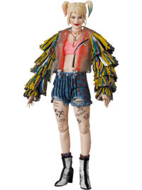 Medicom Toy Harley Quinn (Caution Tape Jacket Version) Collectible Figure
