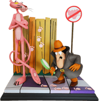 Hollywood Collectibles Group Pink Panther and the Inspector Statue
