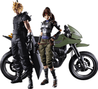 Square Enix Jessie, Cloud, and Motorcycle Action Figure