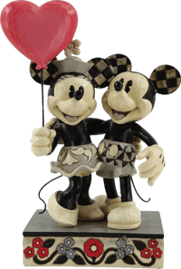 Enesco, LLC Mickey and Minnie Heart Figurine