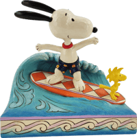 Enesco, LLC Snoopy & Woodstock Surfing Figurine