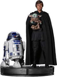 Iron Studios Luke Skywalker, R2-D2 and Grogu Statue