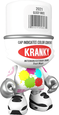 Superplastic Glossy White SuperKranky Designer Collectible Toy
