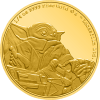 New Zealand Mint Grogu ¼oz Gold Coin Gold Collectible