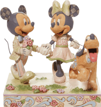 Enesco, LLC White Woodland Mickey and Minnie Figurine