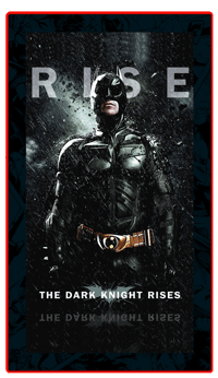 Brandlite The Dark Knight Rises (01) LED Mini-Poster Light Wall Light